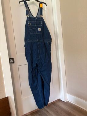 Carhartt Indigo Blue Denim Work Overalls